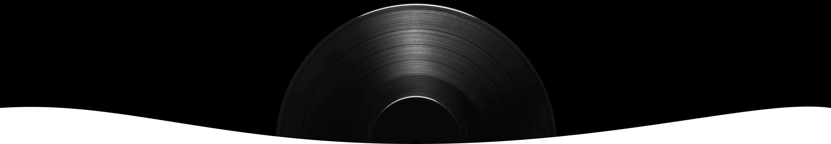 huge black vinyl on a dark grey background